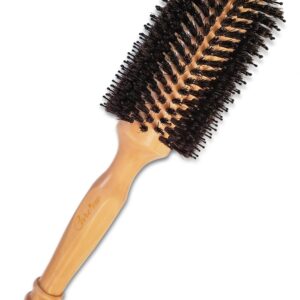 blowdry wood round hairbrush