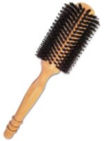 blowdry wood round hairbrush